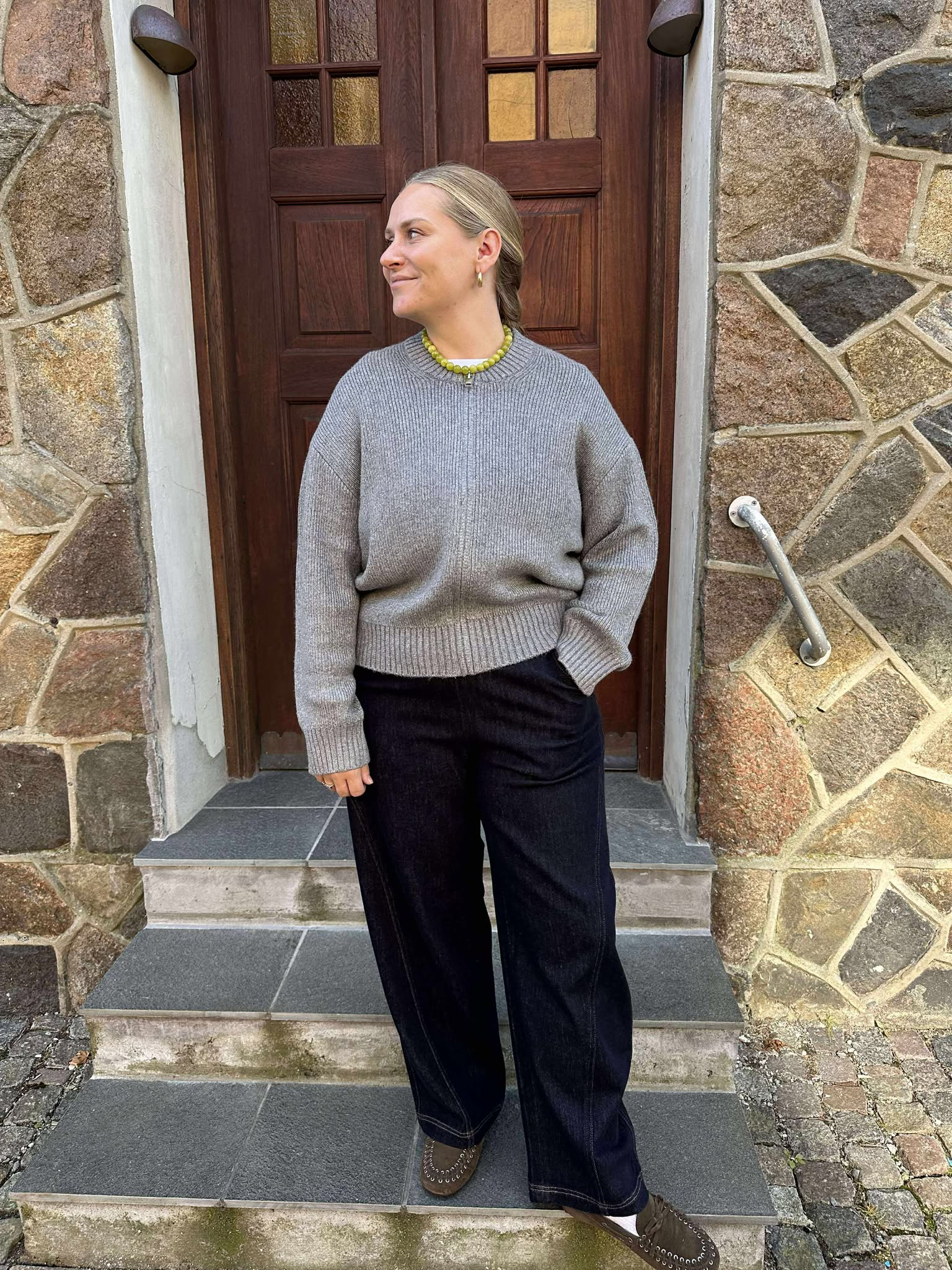 JXMAEVE Knit Cardigan - Medium Grey Melange